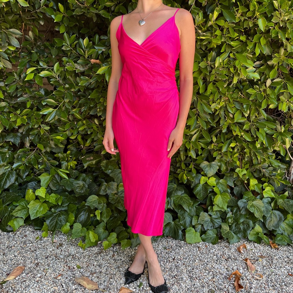 Pink Zara Midi Dress